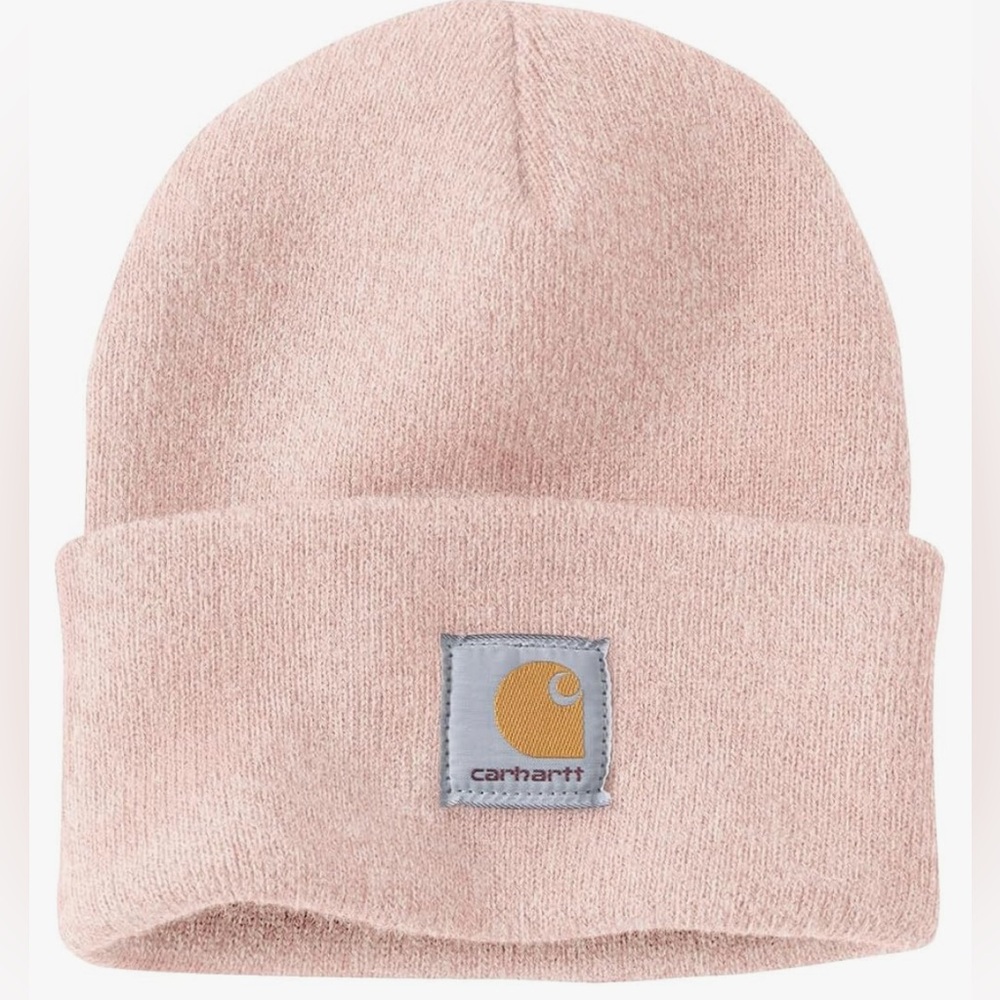 ￼LIGHT PINK ADULT CARHARTT BEANIE (gently used)